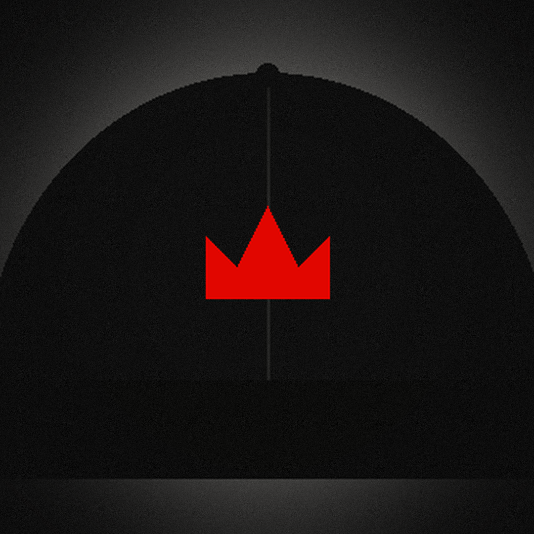 Crown Cap red crown close-up